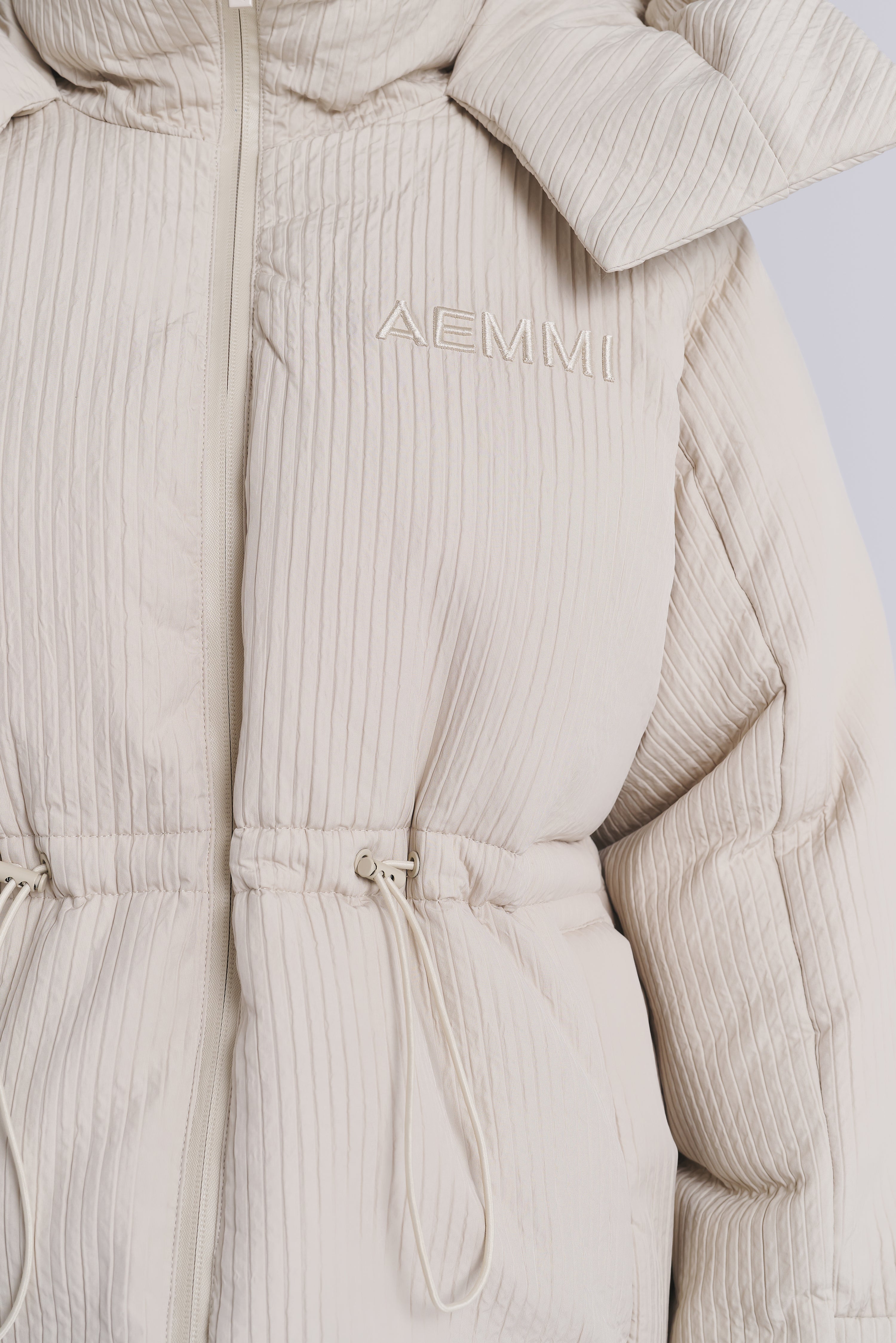 GERIPPTE OVERSIZED PUFFERJACKE
