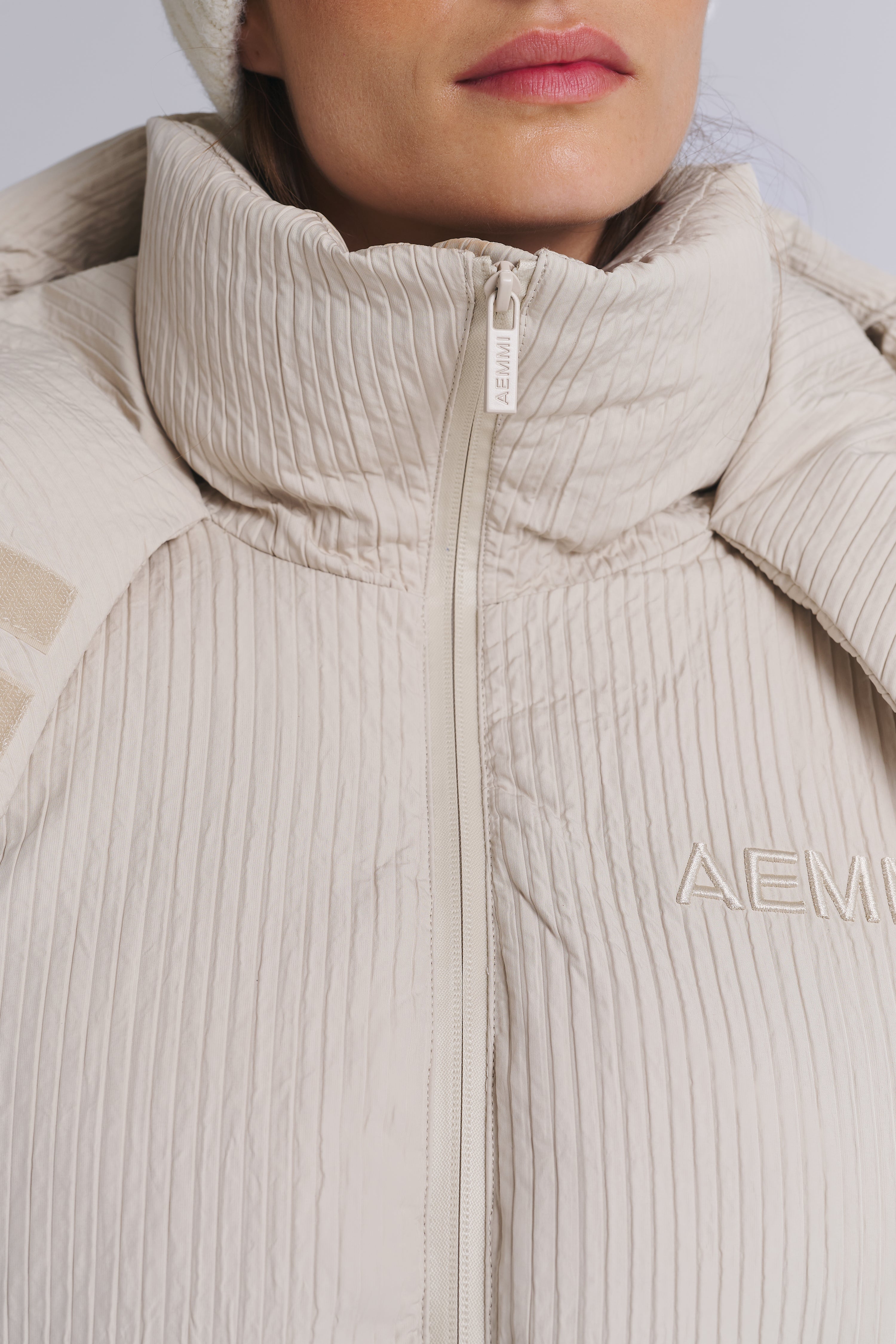 GERIPPTE OVERSIZED PUFFERJACKE