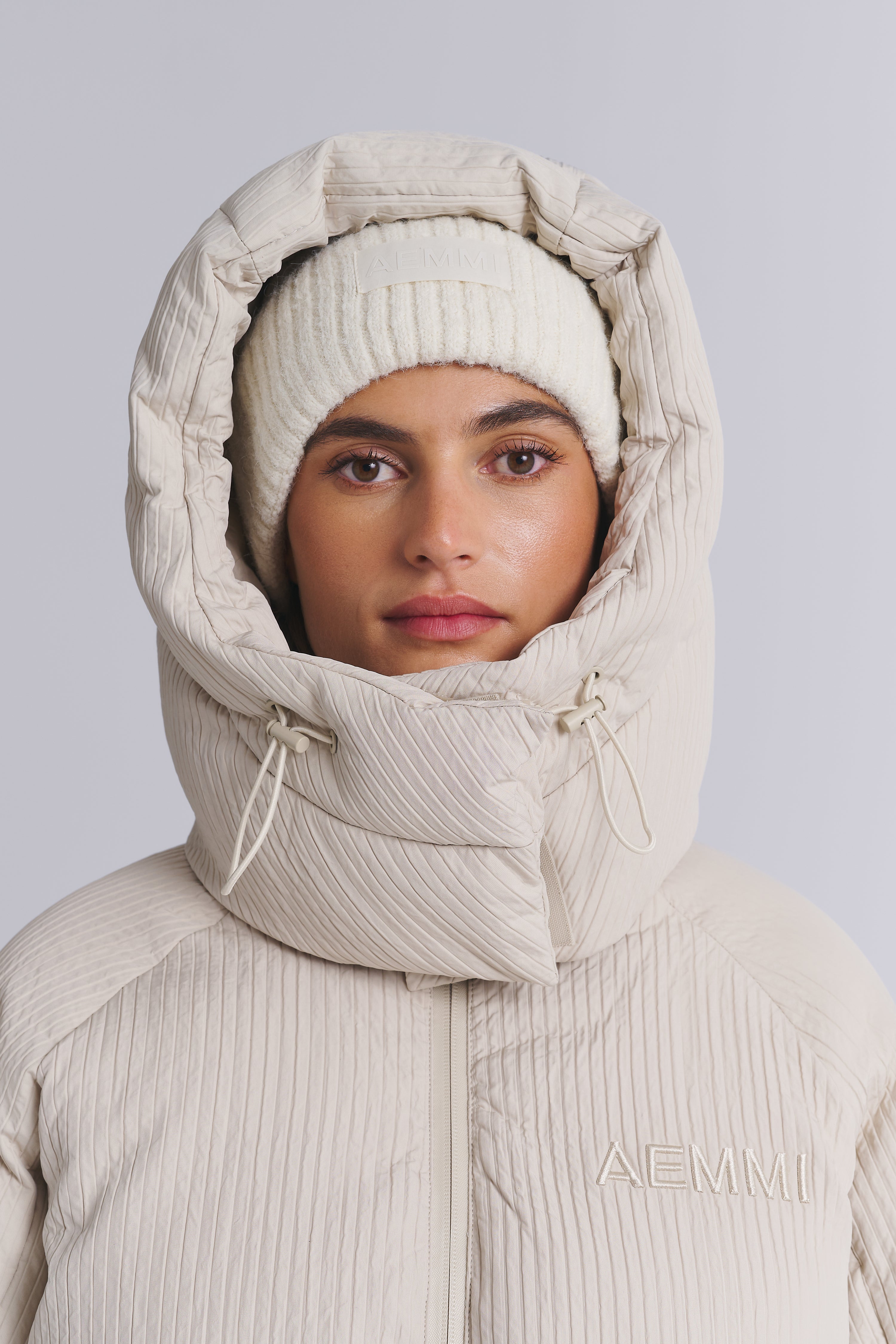 GERIPPTE OVERSIZED PUFFERJACKE
