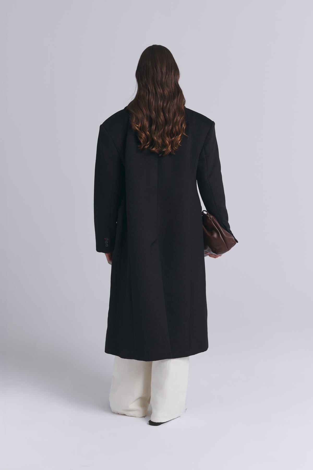 18 / WOOL COAT WITH DETACHABLE COLLAR
